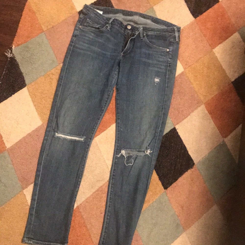 Citizens of Humanity Ripped Skinny Jeans